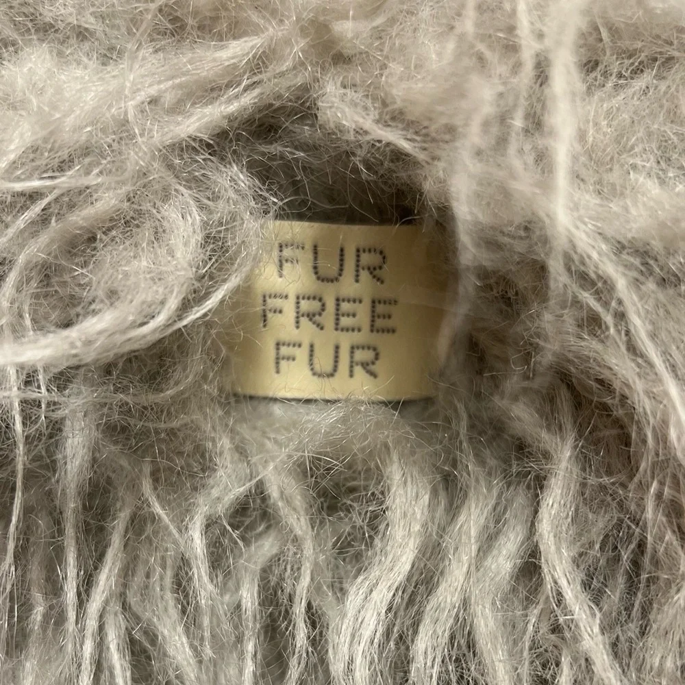 STELLA MCCARTNEY Falabella Grey Faux Fur Cross Body - Picture 3 of 6